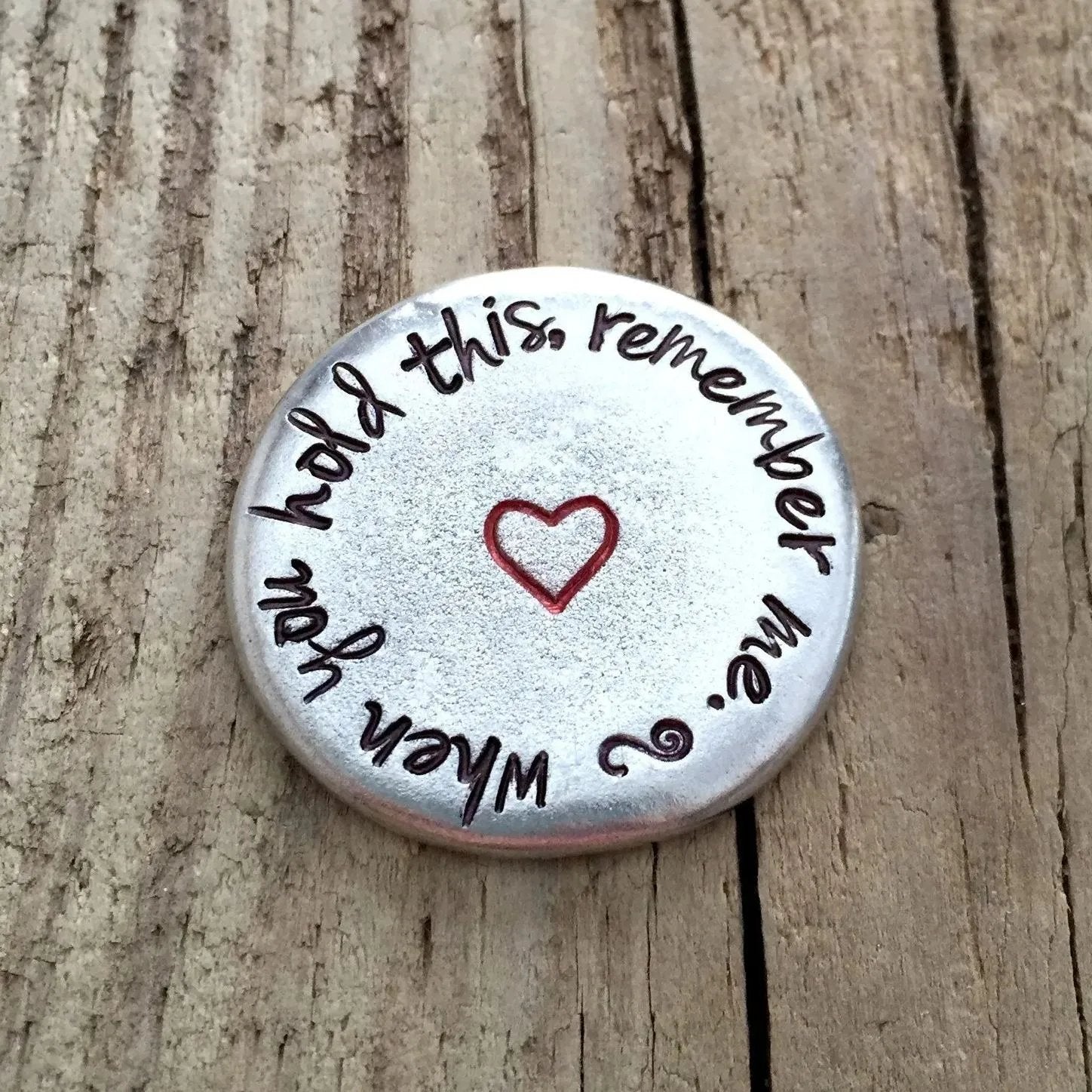 HeartCarry – Handcrafted Pewter Pocket Token