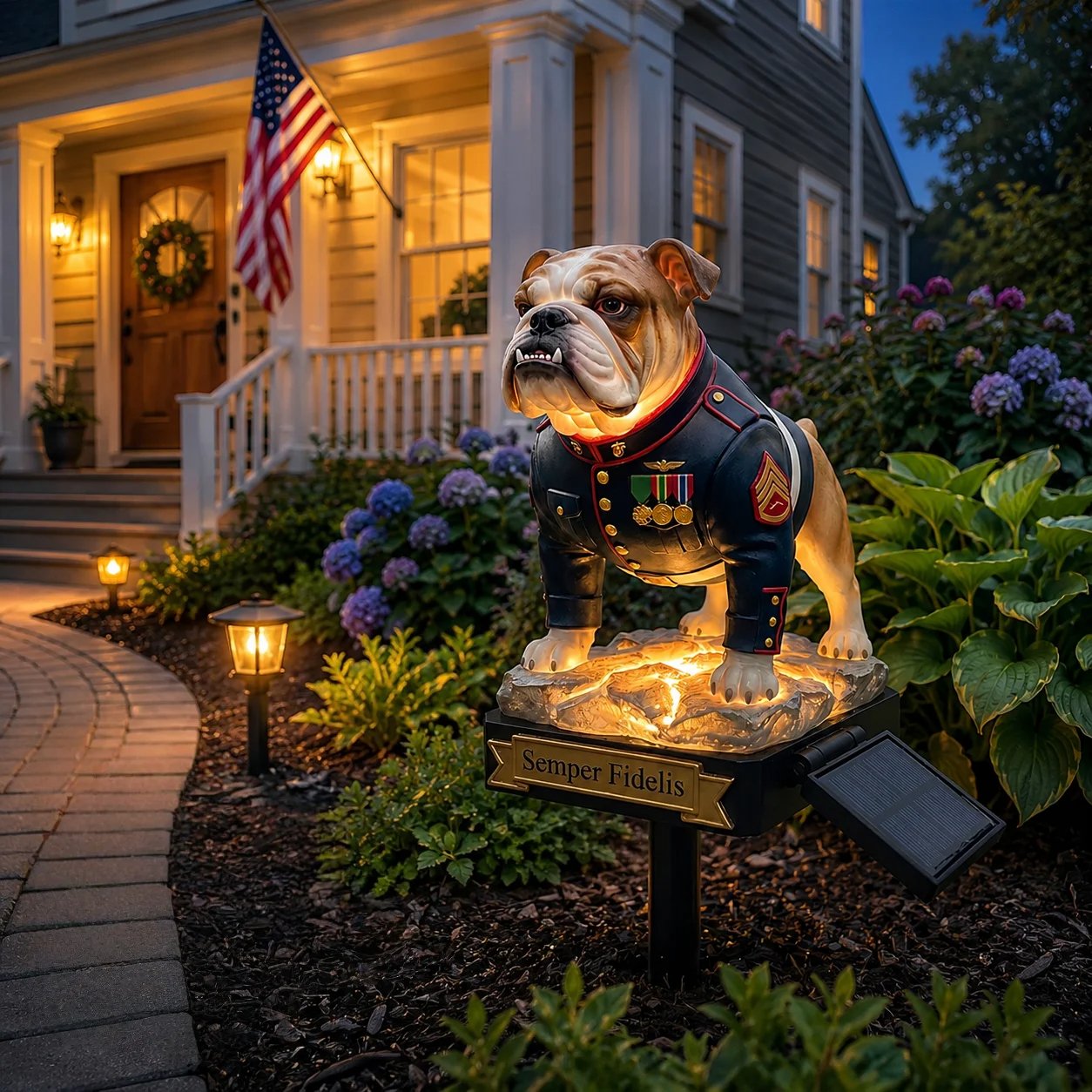 DevilDog – Semper Fidelis Solar Garden Light