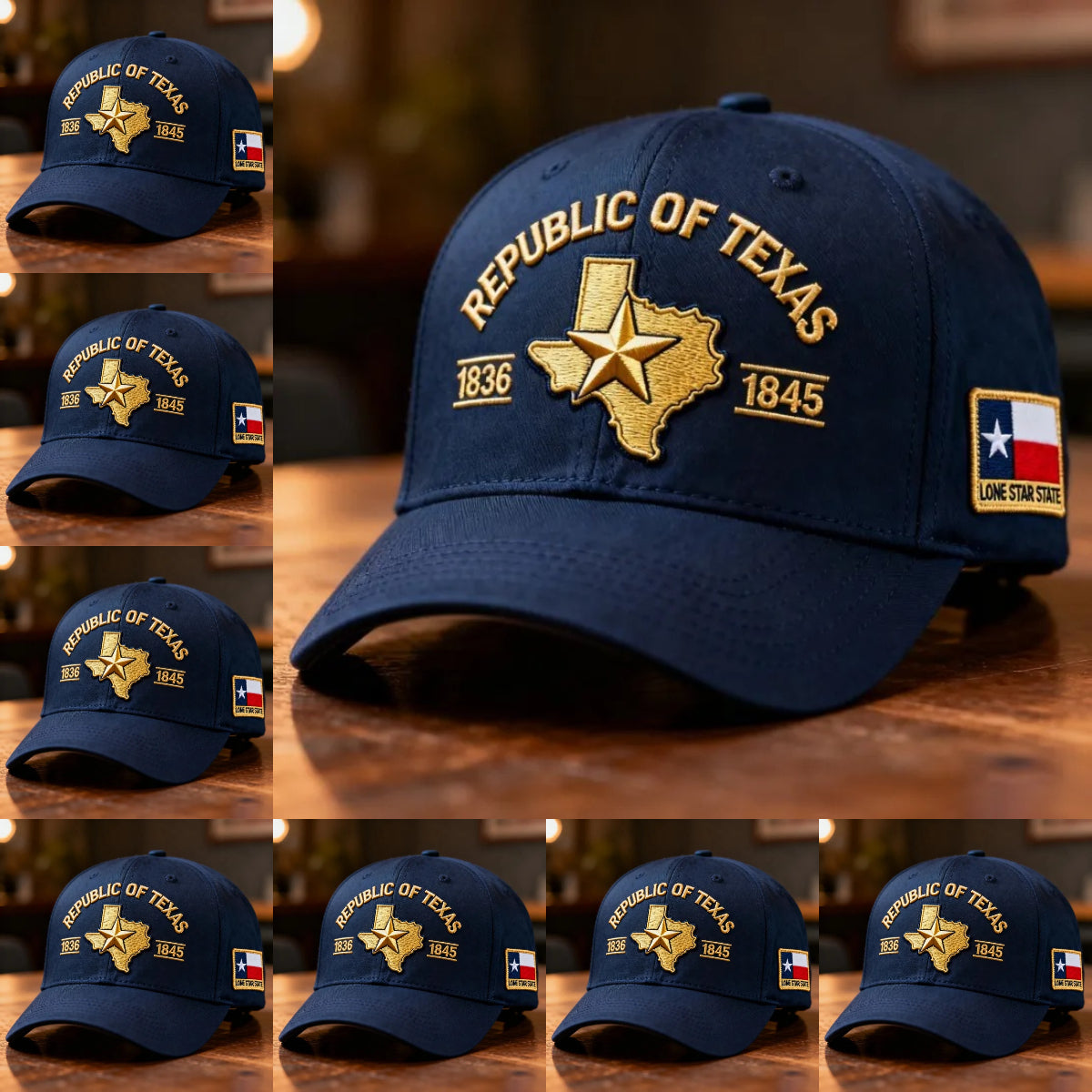 Republic of Texas Embroidered Hat