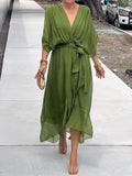GraceVee | Timeless V-Neck Fashion Dress