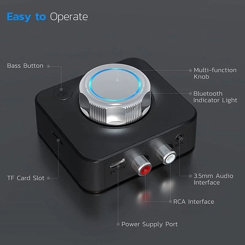 EchoBridge – Bluetooth 5.0 Stereo Receiver