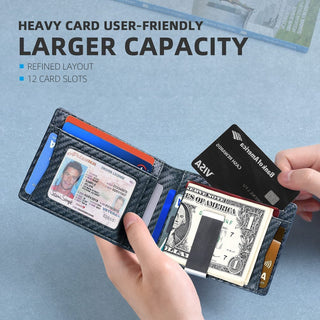 Elegant Anti-Theft Leather Wallet for Business Men