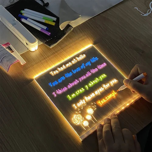 LuminaScribe - LED Note Board with Colors marnetic