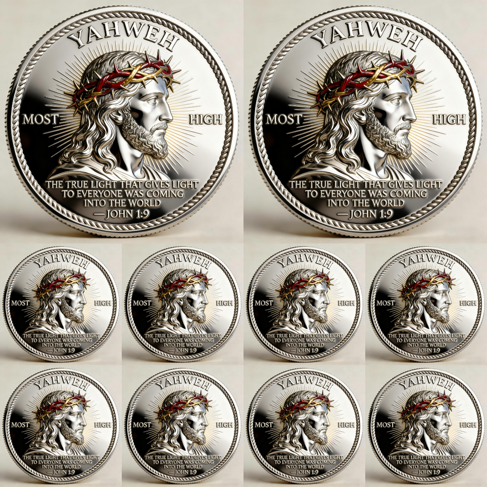 🏆Flash Sale 60% OFF - 🙏“Yahweh – The Living Light” Faith Commemorative Coin