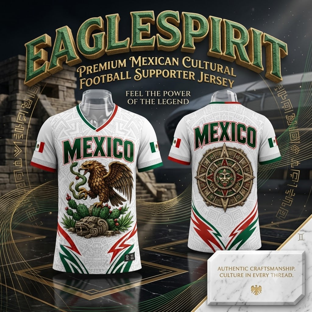 EagleSpirit – Premium Mexican Cultural Football Supporter Jersey