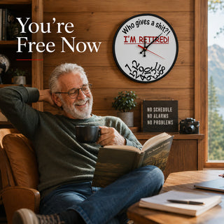 RetireTime – Funny Retirement Wall Clock