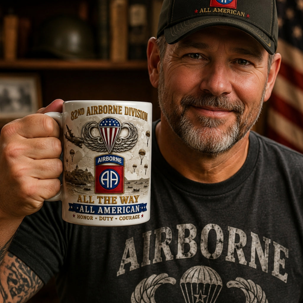 🪂U.S. Army Airborne Units “All the Way” Tribute Mug