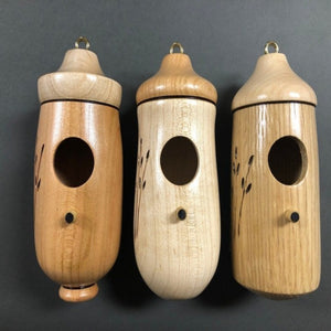 HummiNest – Wooden Hanging Hummingbird Feeder