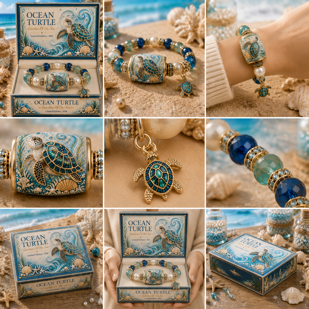 OceanAura – Guardian Charm Bracelet