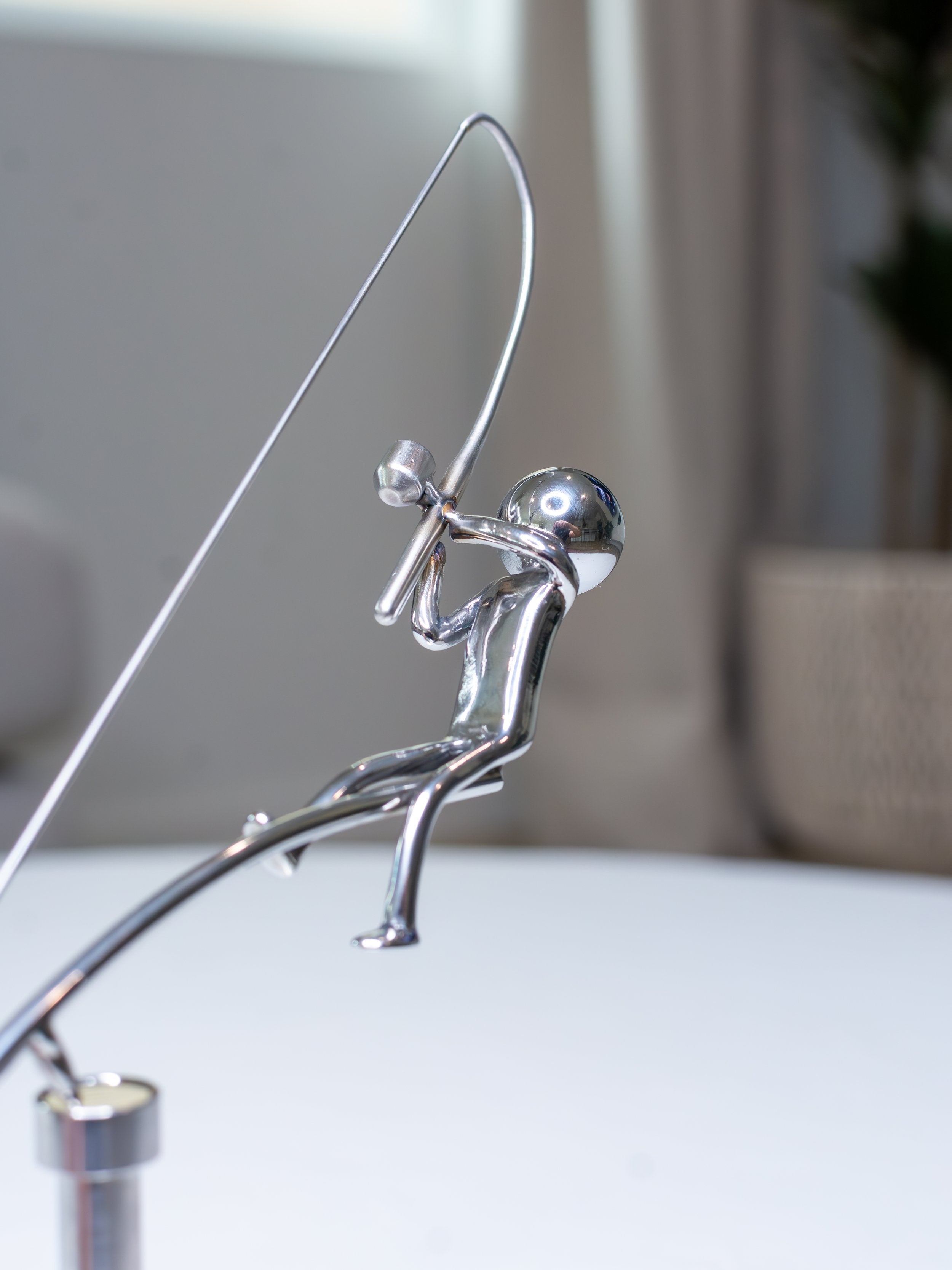 🎁Niemals Aufhören 🎣 Fischer-Balance-Skulptur