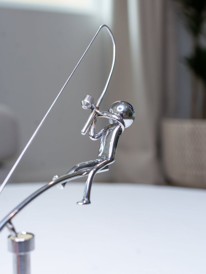 🎁Niemals Aufhören 🎣 Fischer-Balance-Skulptur