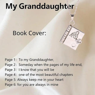 LoveTale - Timeless Book Pendant of Generational Bond