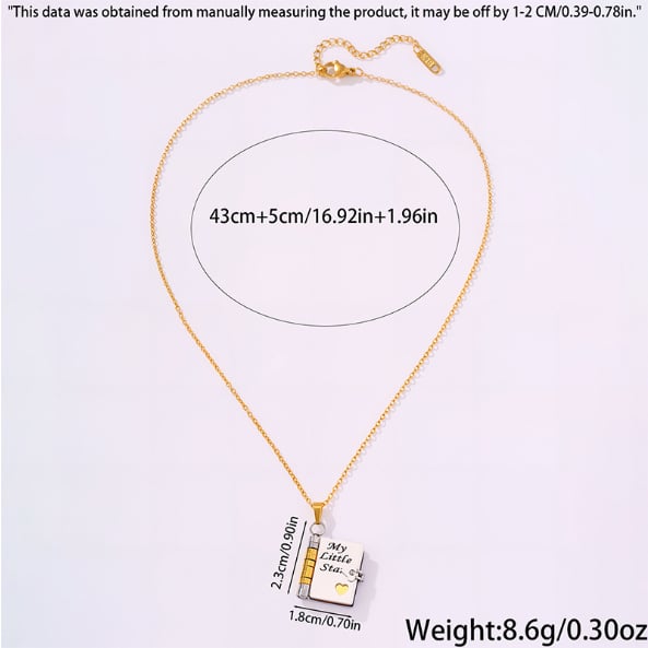 LoveTale - Timeless Book Pendant of Generational Bond