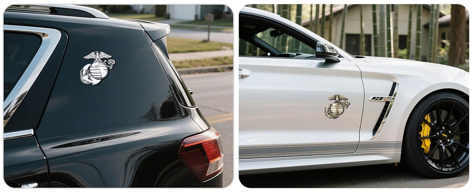 EagleGlobeAnchor - Patriotic Marine Corps Car Emblem