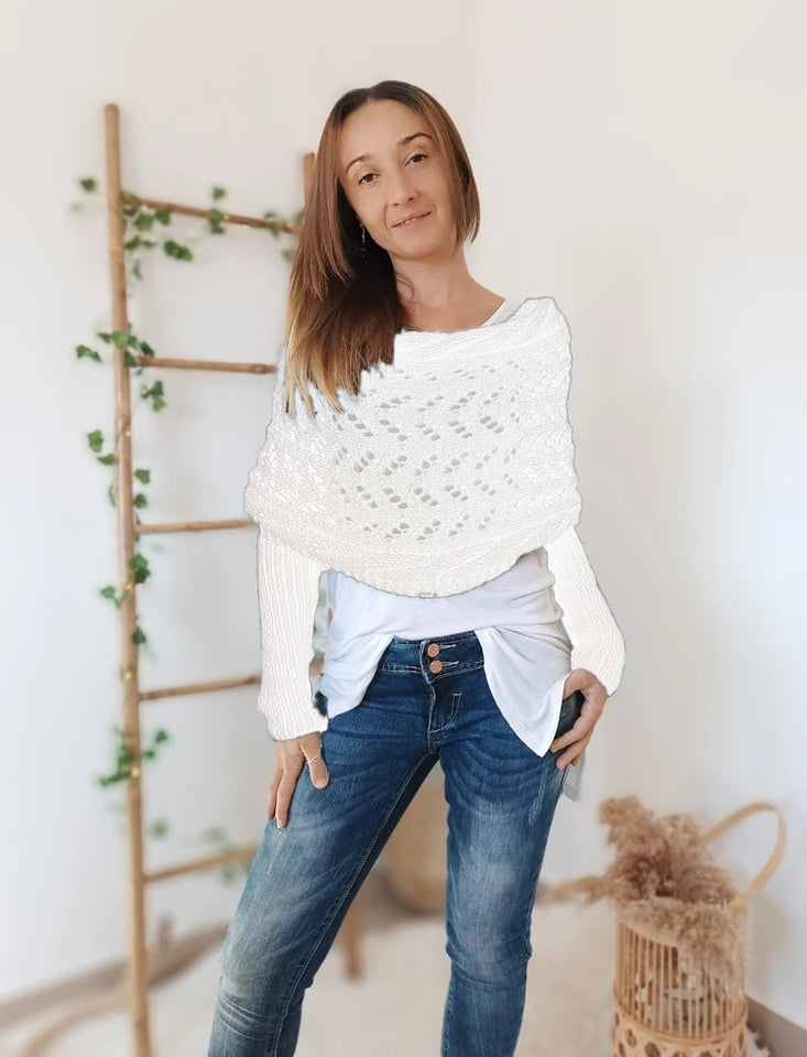 ThreadGlow – Stylish Cable Shrug
