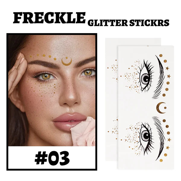 GlowFreckles – Gold Glitter Freckles for Flawless Skin