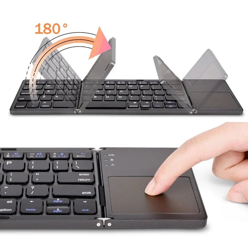 TouchType - Portable Wireless Keyboard with Touchpad