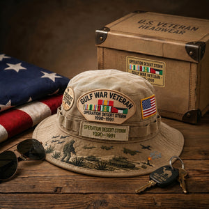🇺🇸 Last Day Promo: 49% OFF 🎖️ - Gulf War Veteran Desert Storm Tribute Boonie Hat