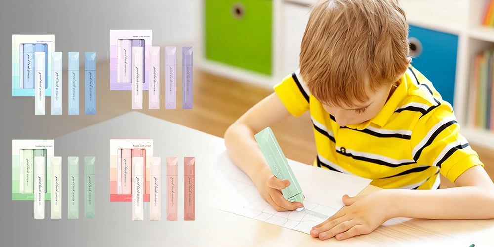 GlueEase - Mess-Free Double-Sided Tape Roller for Crafters