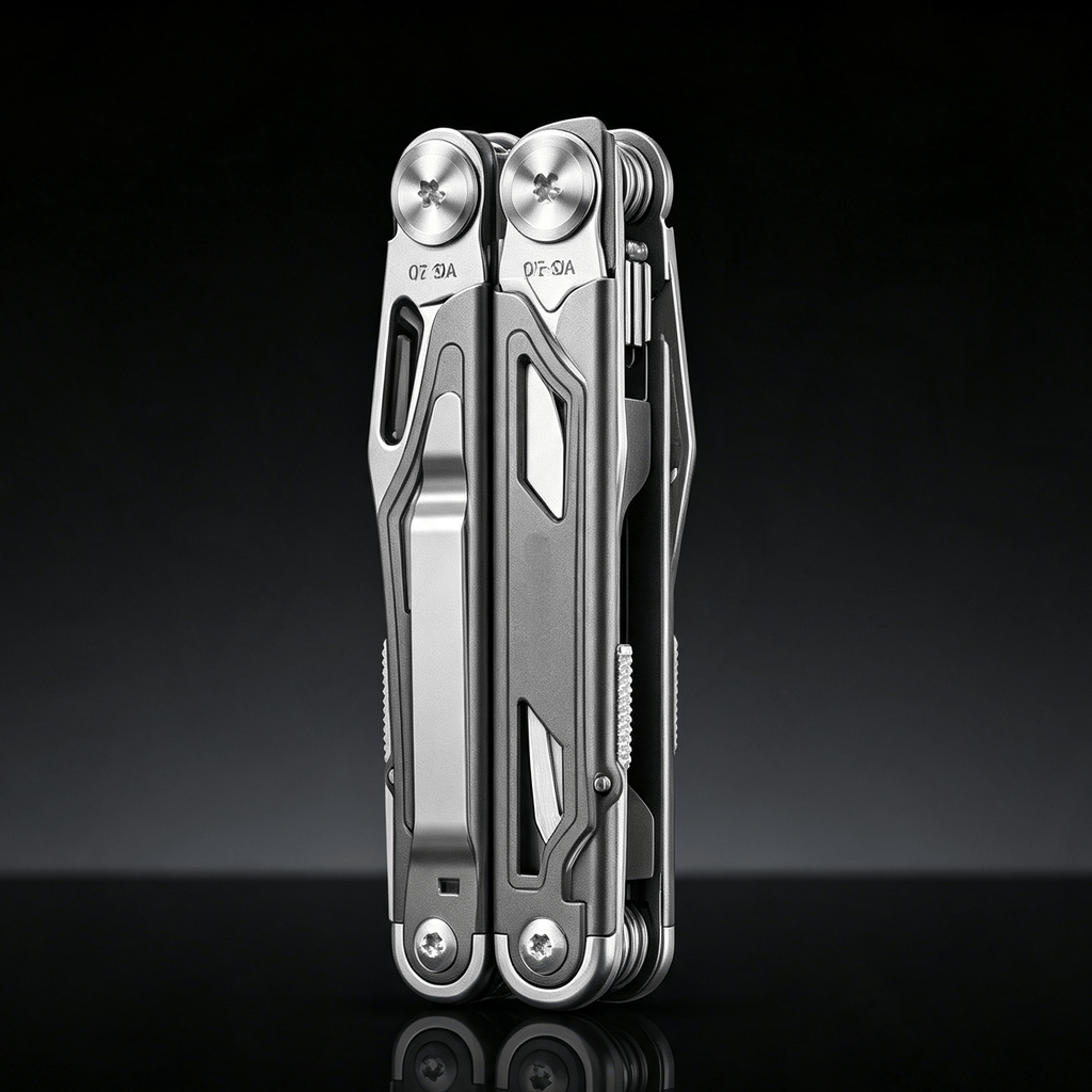 12‑in‑1 Multi‑Tool Pocket Knife, Stainless Steel Folding Utility Tool