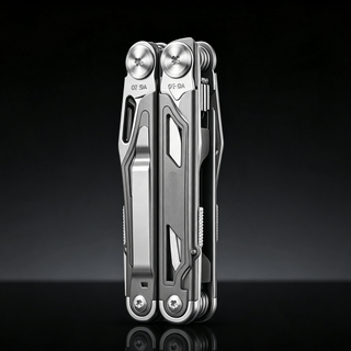 12‑in‑1 Multi‑Tool Pocket Knife, Stainless Steel Folding Utility Tool