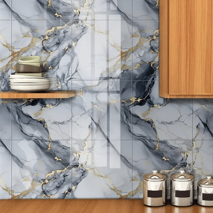 OpulentWall - Marble-Inspired Self-Adhesive Tiles
