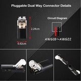SnapConnect – Compact 2 Pin Plug for 18–22 AWG Cable