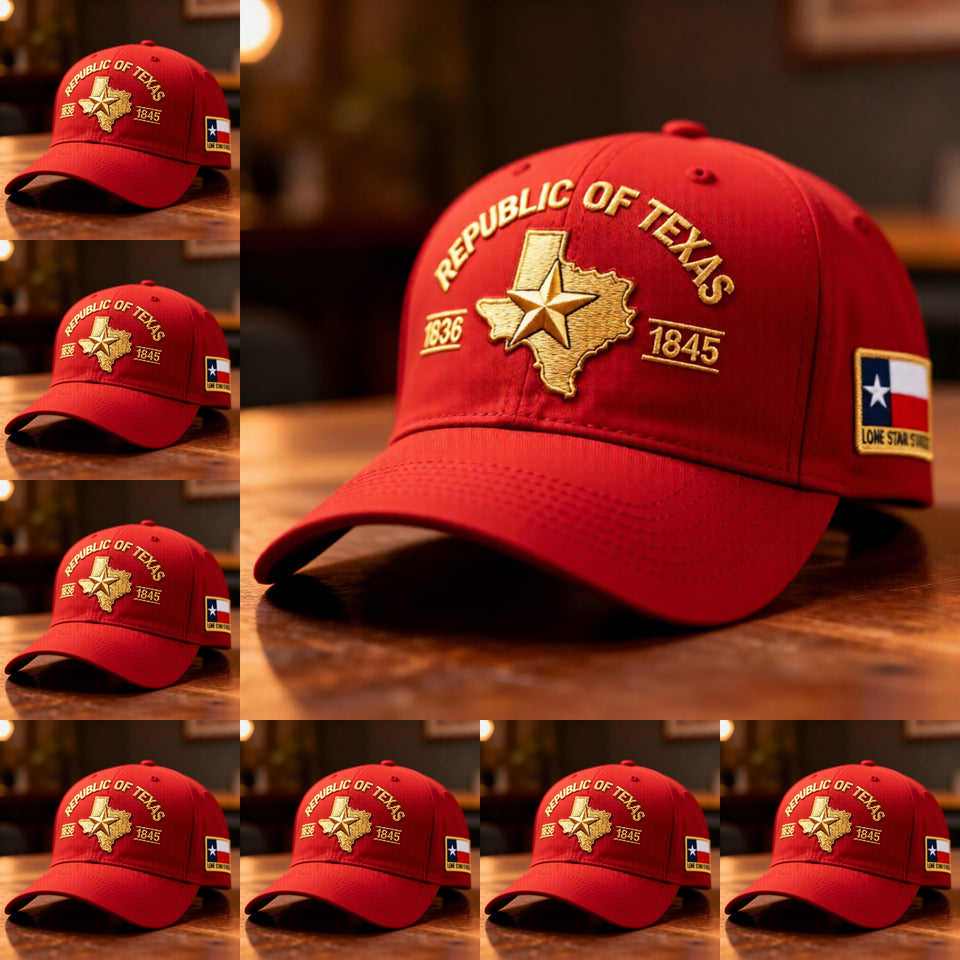 Republic of Texas Embroidered Hat