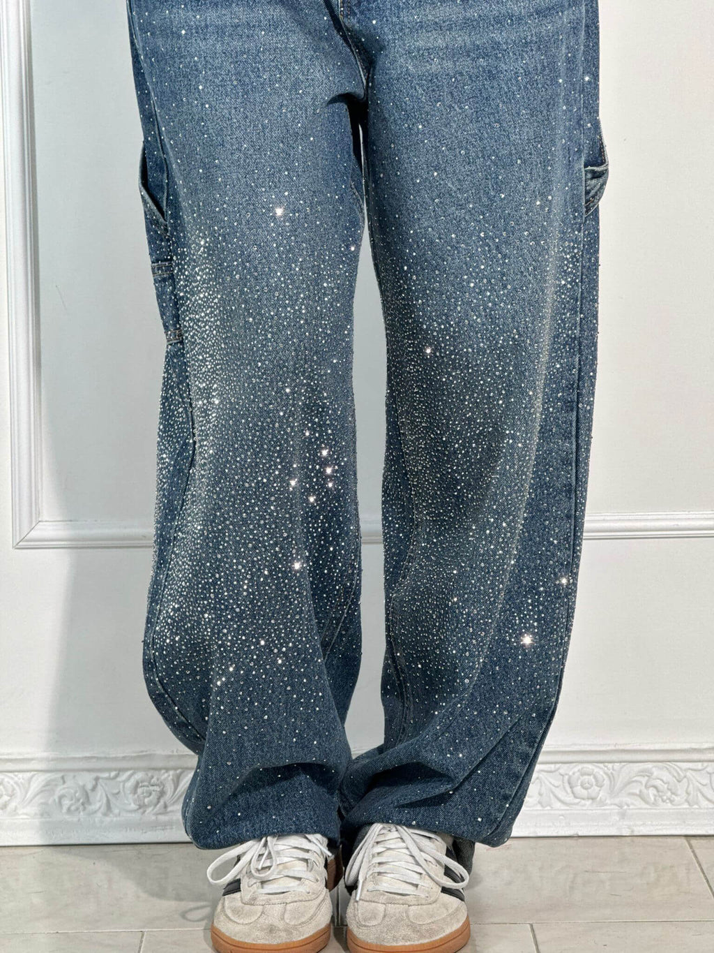 NovaDenim - Balloon Fit Sparkle Jeans – Statement Streetwear