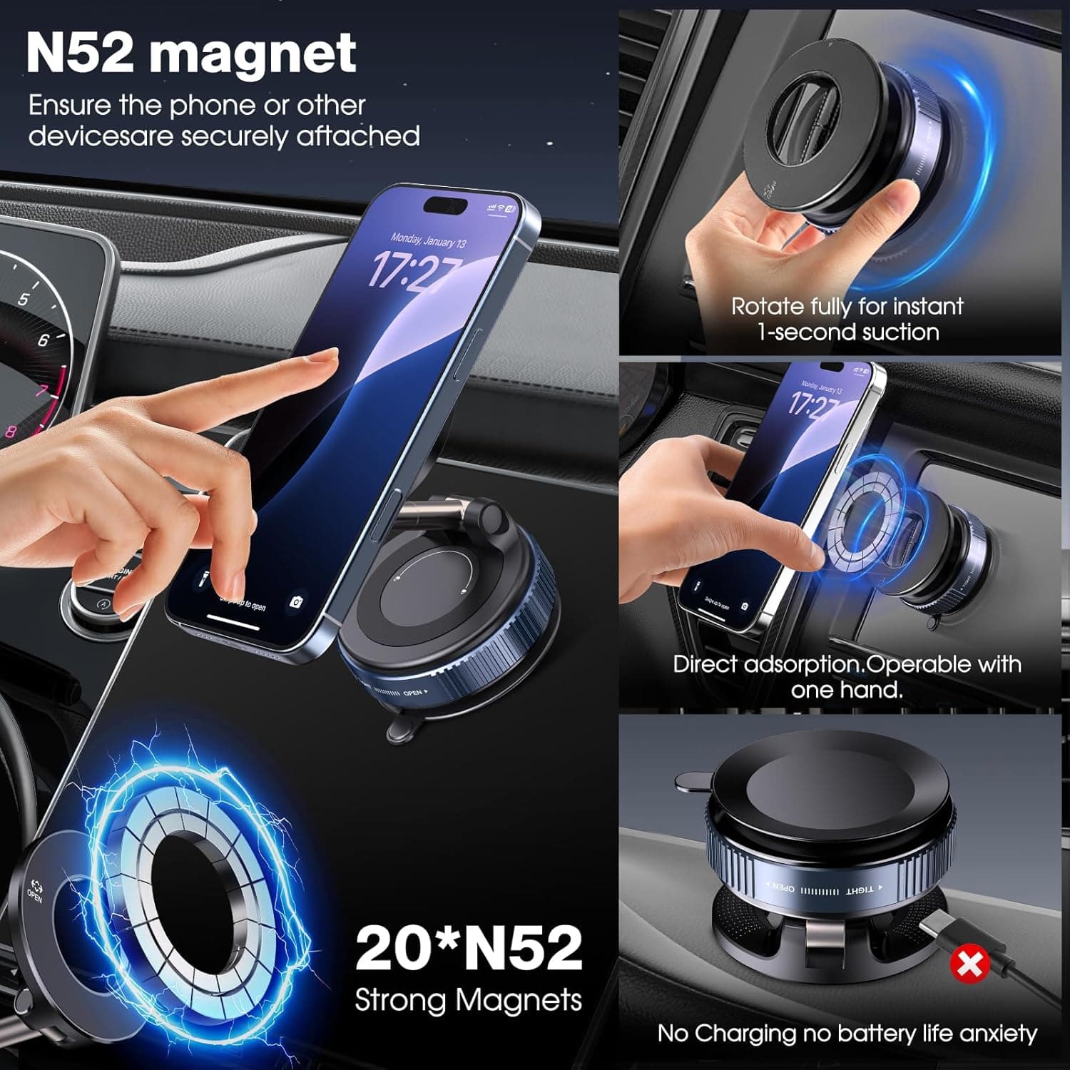 FlexiMag – 360° Magnetic Phone Mount