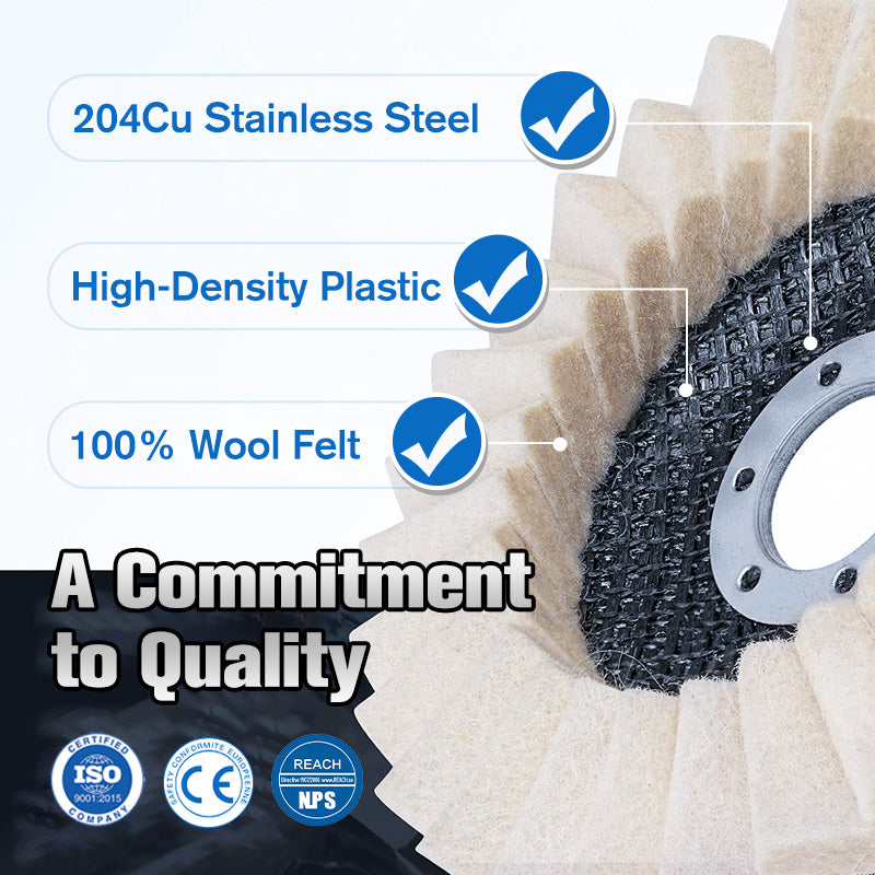 BuffMaster – High Performance Felt Flap Polisher Disc