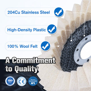 BuffMaster – High Performance Felt Flap Polisher Disc