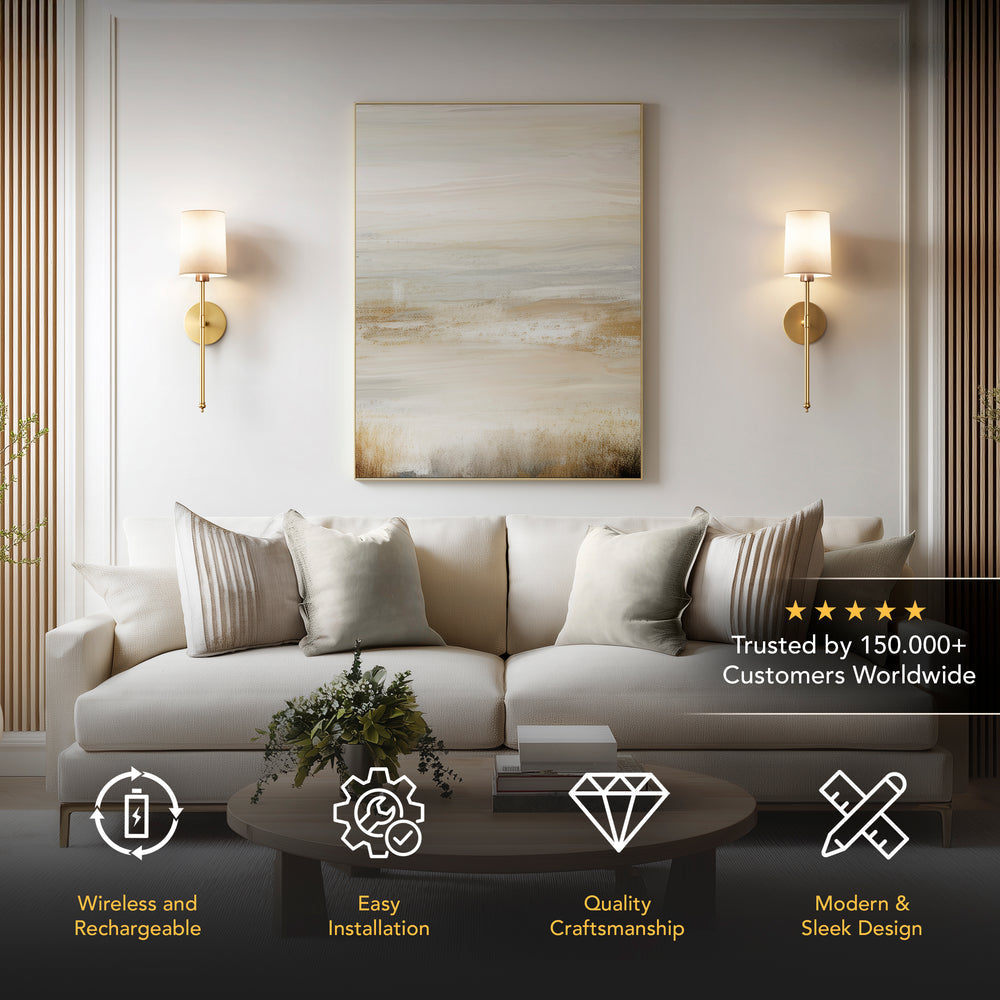 Marbella - Wireless Wall Lamp Sconce – Modern & Elegant