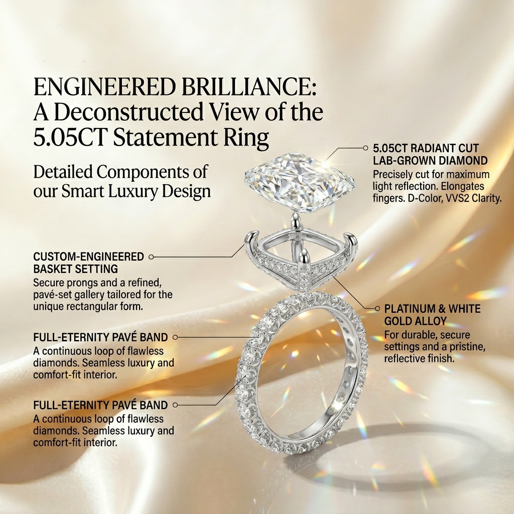 Lumière – Radiant Cut Luxury Statement Ring