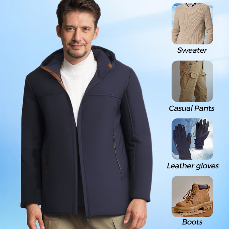 ArcticShield – Men’s Thermal Hooded Parka Coat