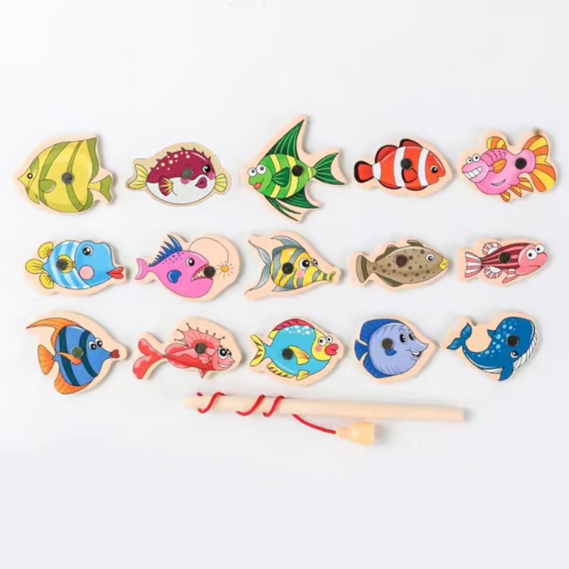 FishyCatch - Montessori Magnetic Fishing Game