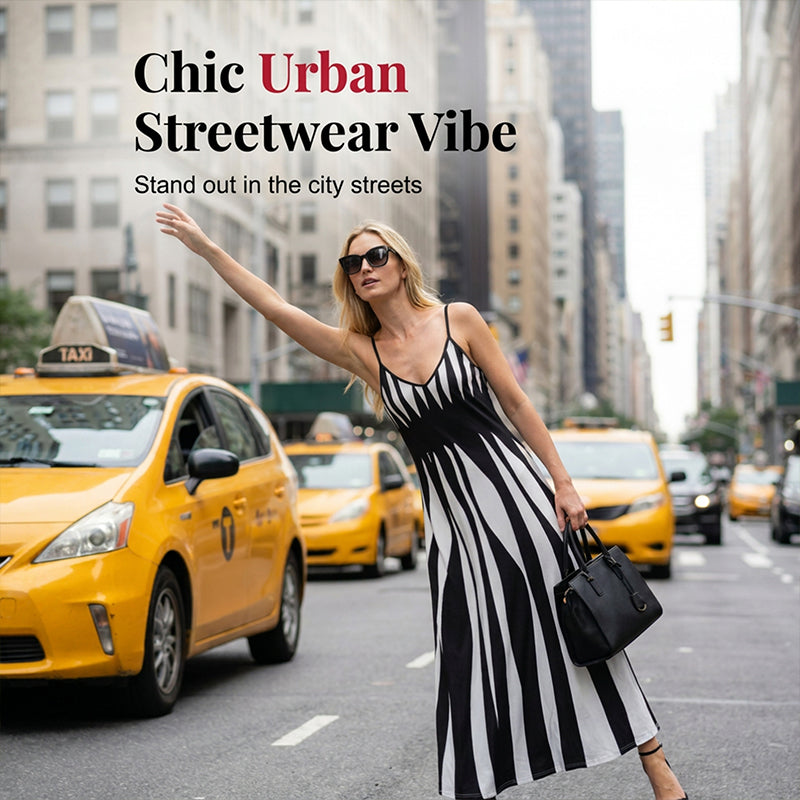 AureliaGlow – Striped Maxi Cami Dress