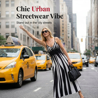 AureliaGlow – Striped Maxi Cami Dress
