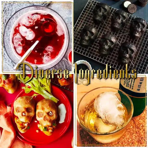 Halloween 3D Skull Cake Mold marnetic