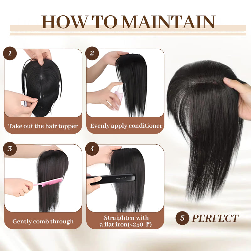 LushFringe – Natural Hair Topper for Women