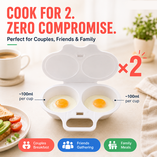 BreakfastPro – Dual-Cup Microwave Egg Cooker