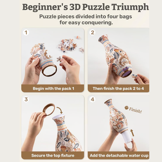 PuzzleBloom – 3D Puzzle Flower Vase