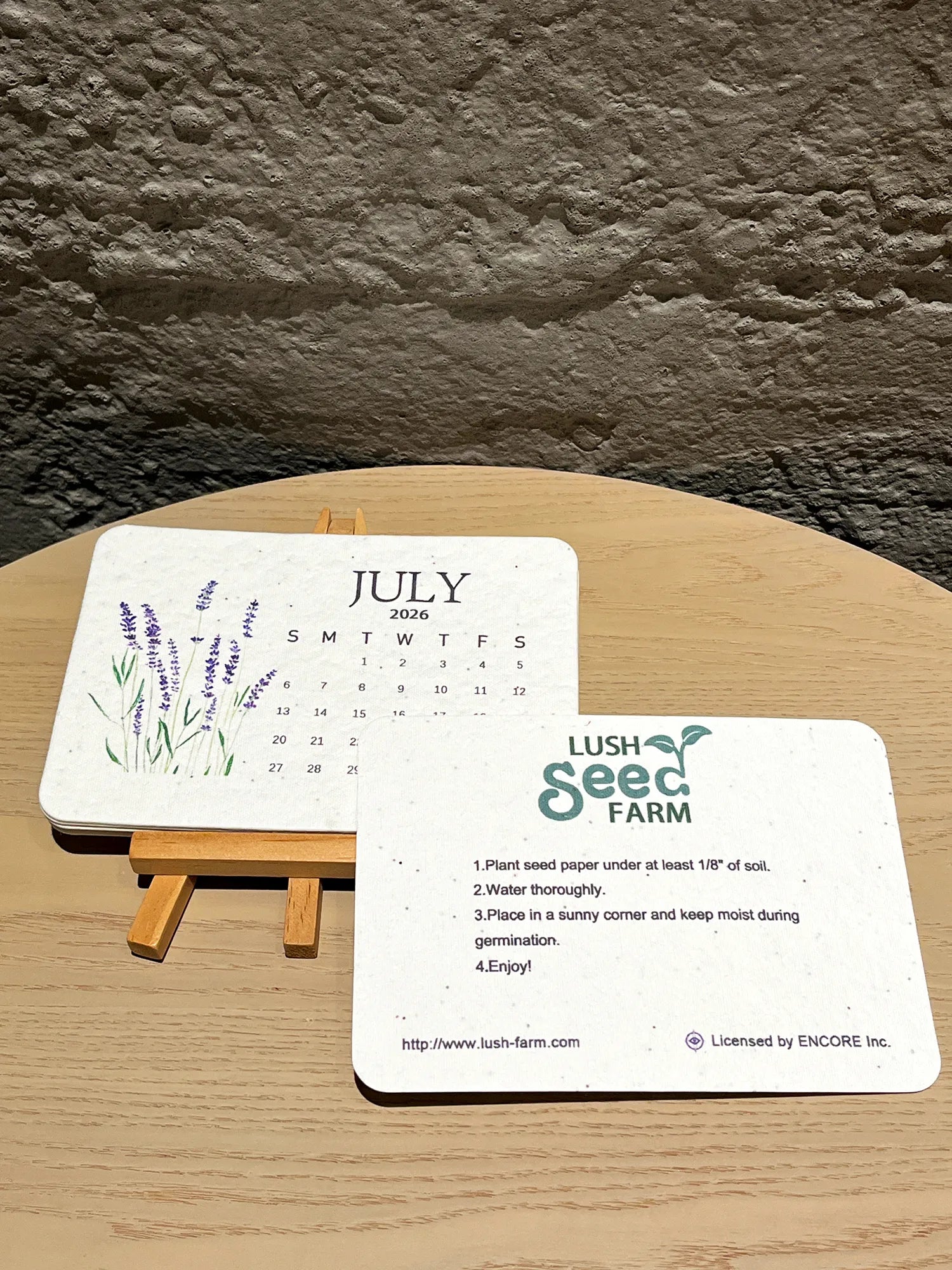 Eco-Friendly Plantable - Love Seed Calendar 2026