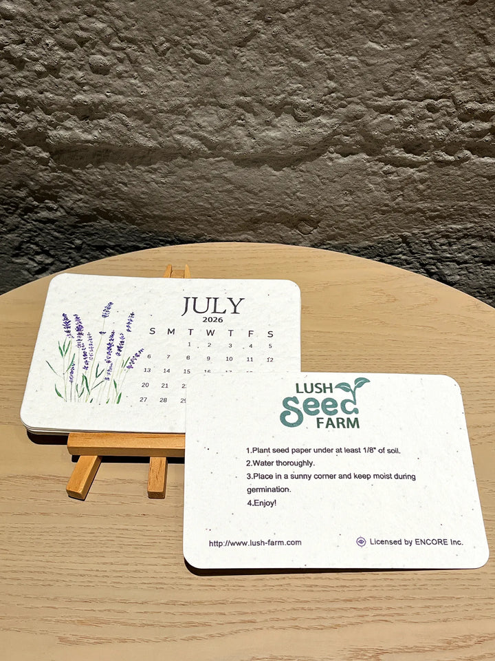 Eco-Friendly Plantable - Love Seed Calendar 2026