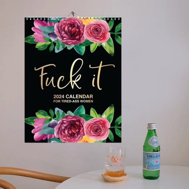 2024 Calendar For Tired-Ass Women Metic