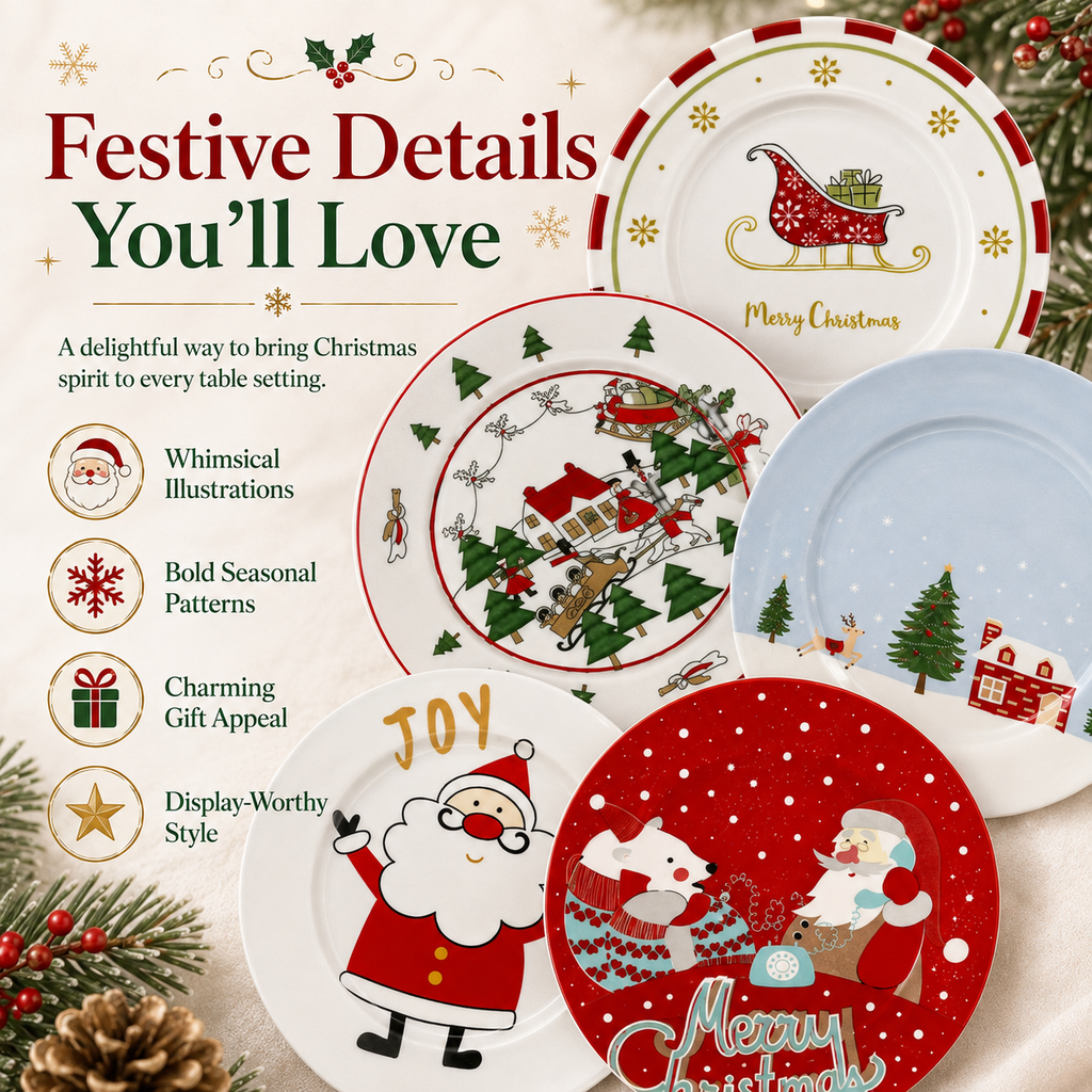 MerryTable – Festive Christmas Plate Collection