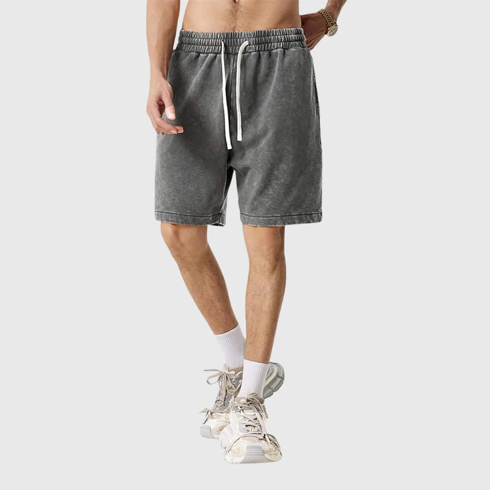 RetroFlex – Vintage Washed Athletic Sweat Shorts