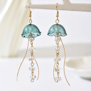 AquaGleam – Jellyfish Dangle Earrings