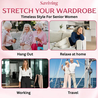 FlexAura – High Waist Pull On Stretch Fit Pants