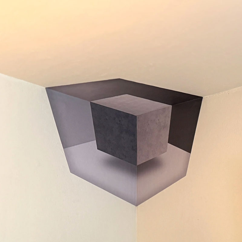 IllusiCorner – 3D Optical Illusion Wall Decal